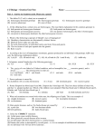 3 U Biology – Genetics Unit Test