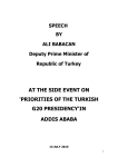 Priorities of the Turkish