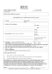APPLICATION FORM for the post of