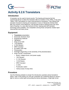 Activity 6.2.6 Transistors