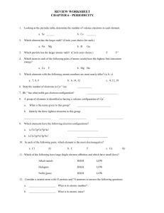 Periodicity review handout