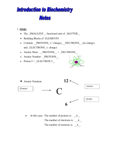 Review Notes - Biochemistry