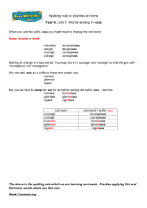 Y4 Unit 7 – ous sounds for practise