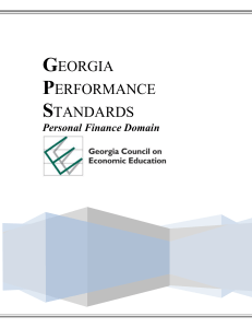 GEORGIA PERFORMANCE STANDARDS