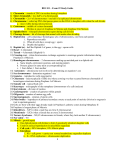 Exam #2 Study Guide 9_24_12