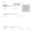 Exam Review: Algebra B