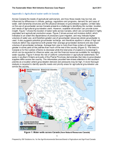 Appendix 1: Agricultural water wells in Canada