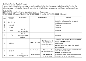 Term 1 Phonics