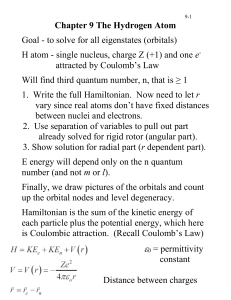 The Hydrogen Atom - Valdosta State University