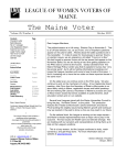 LEAGUE OF WOMEN VOTERS OF MAINE