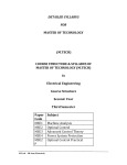 M.Tech in Electrical 3rd semester