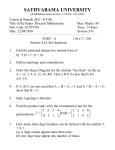 Sathyabama Univarsity B.E April 2010 Discrete Mathematics