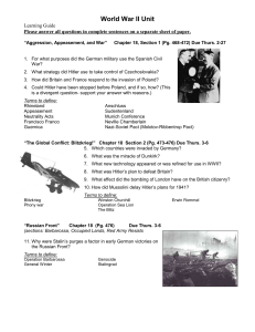 WWII Learning Guide