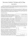 Intravenous Anesthesia 1991