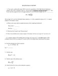 Spring Benchmark #2 REVIEW 1) You want to estimate the mean