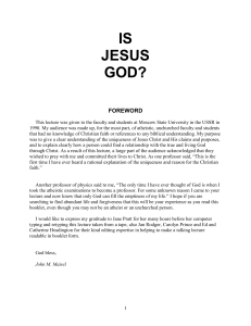 Is Jesus God? - Project Impact