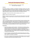 PDD Minutes June 25 2009 - Peninsula Development District