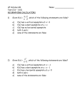 Calculus test 3.6 - 3.10(Ib)