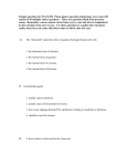 Sample Questions for EXAM III