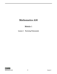 Mathematics 20