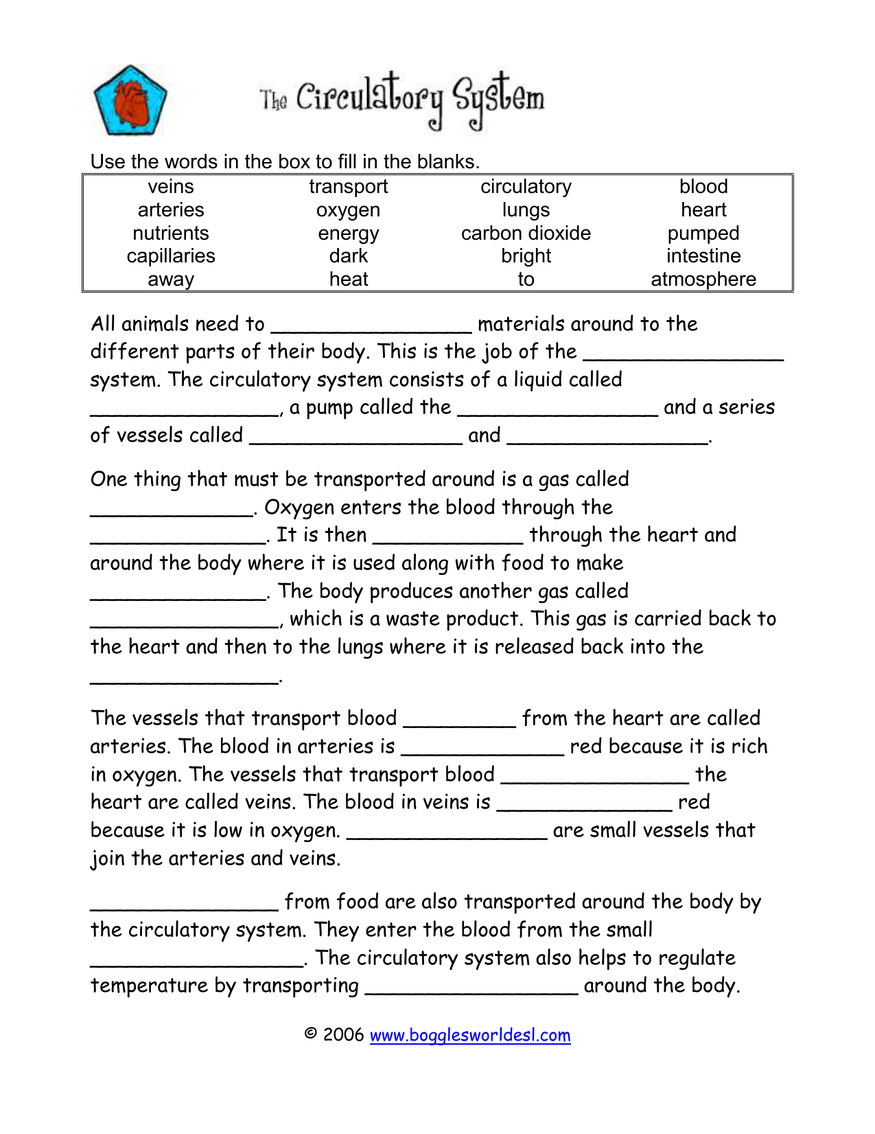 circulatory-system-worksheet-answers