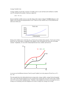 Average Variable Costs