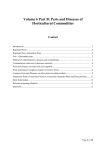 Volume 6 Part B: Pests and Diseases of Horticultural Commodities