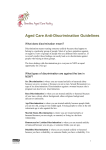 Aged Care Anti-Discrimination Guidelines