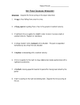 INTRODUCTION TO FORCES WORKSHEET