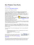How Windows Vista Works