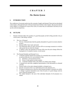 Chapter 3: The Market System