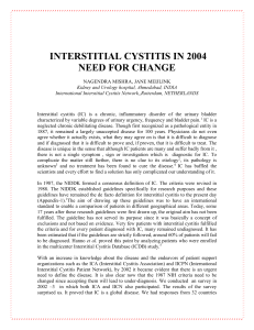 IC IN 2004 - Interstitial Cystitis Center