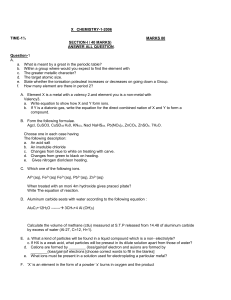 X CHEMISTRY-1-2006 TIME-1½ MARKS 80 SECTION