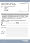 CON510: Written Approval of Person(s) Likely to be Affected