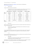 Classification worksheet WORD
