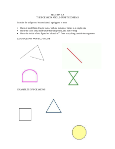 In order for a figure to be considered a polygon, it must