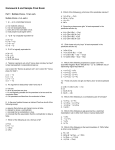 Homework 8 and Sample Test