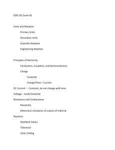 Topics for Exam #1