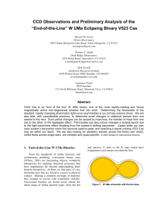 “End-of-the-Line” W UMa Eclipsing Binary V523
