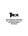Texas Health Care Association 82nd Legislative Session and 82nd