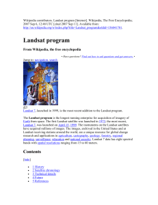 Landsat program