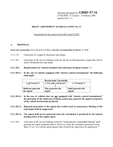 DRAFT AMENDMENT TO REGULATION No. 13