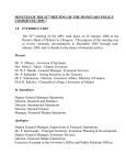 MINUTES OF THE 52nd MEETING OF THE MONETARY POLICY