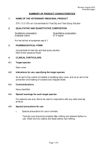 View SPC - Veterinary Medicines Directorate