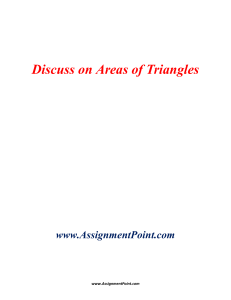 Discuss on Areas of Triangles