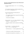 Factor Theorem and Remainder Theorem