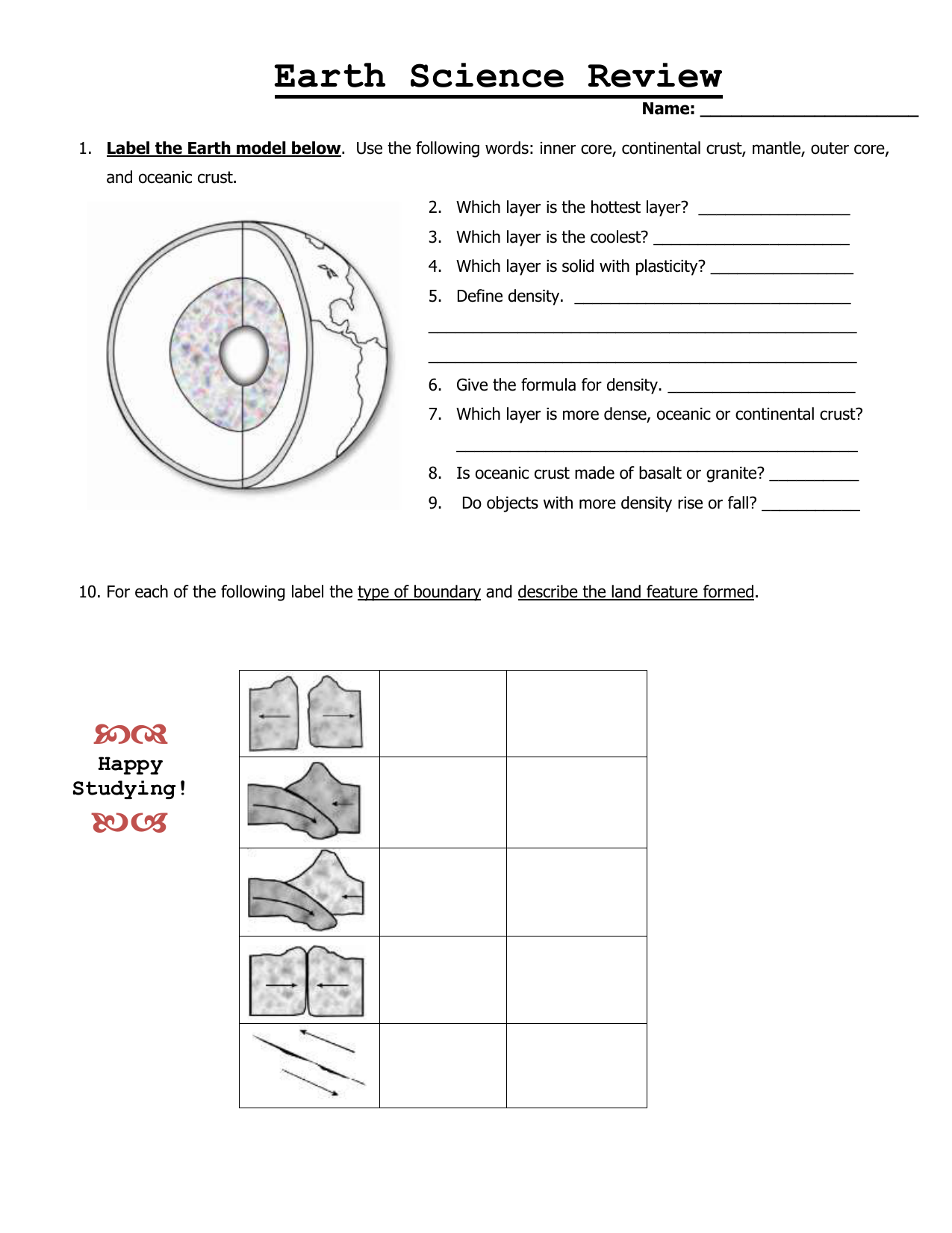 Earth Science Review