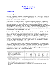 Weekly Commentary 08-27-12 PAA