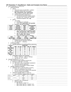 AP Chemistry