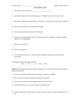 Chemistry Unit Test Study Guide